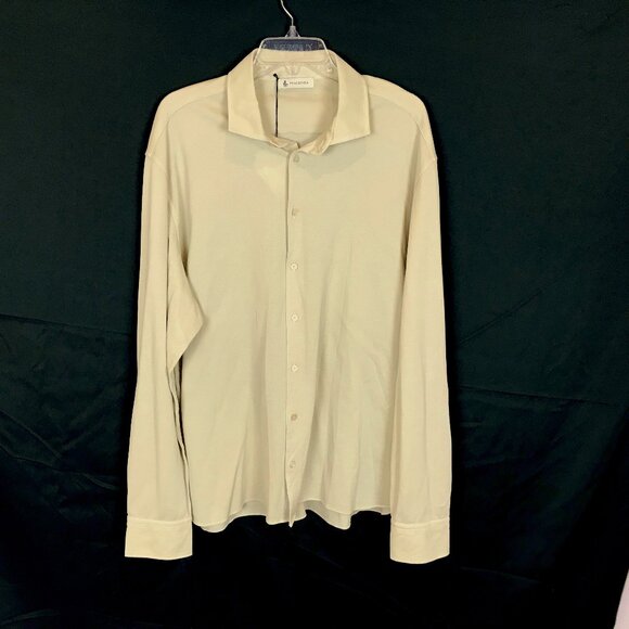 NWT Piacenza 1733 Mens Size 3XL or 5XL Pique Knit Italian Cotton Button Up Shirt - Picture 1 of 3